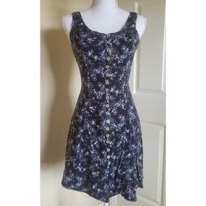 Vintage button down floral sundress